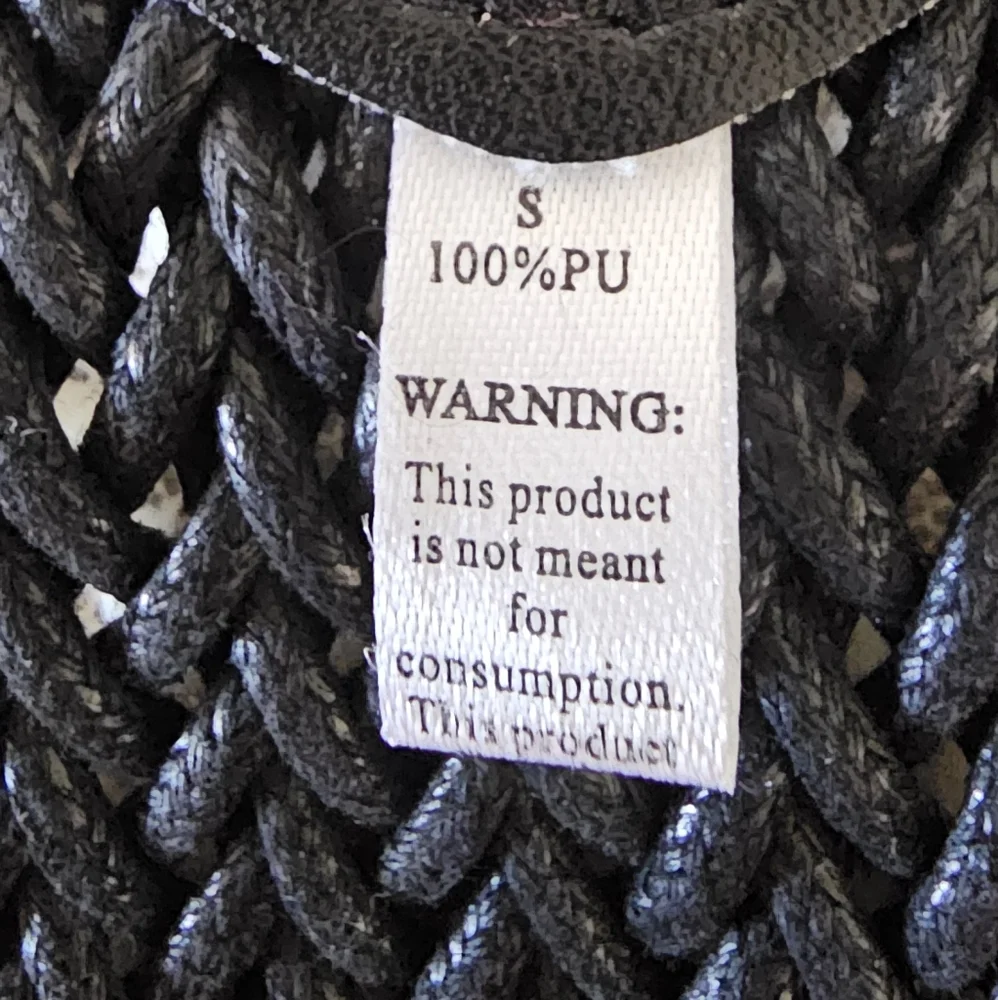 Black Woven Belt Womens Sz Sm 90s Y2K Bold Casual Summer Spring Casual Boho EUC